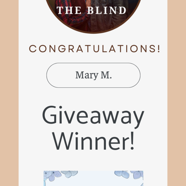 giveaway winner image for The Blind