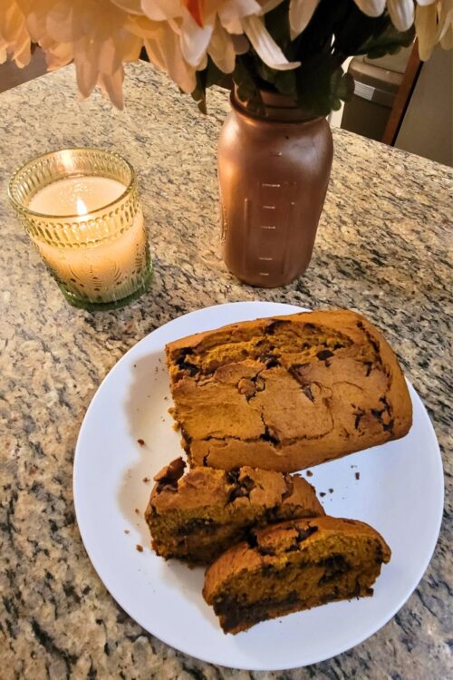 Easy to Make Pumpkin Chocolate Chip Bread